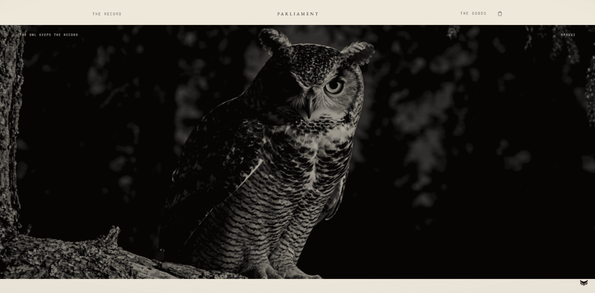 Parliament Reserve website preview